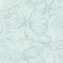 Голубые обои с цветами Ornamy Luna 8075-04