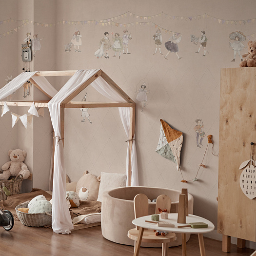 Фотообои в интерьере артикул CARNIVAL 4, KIDS, Factura