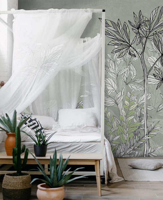 Фотообои в интерьере артикул Botanica-23: 7, BOTANICA 23, Wall street